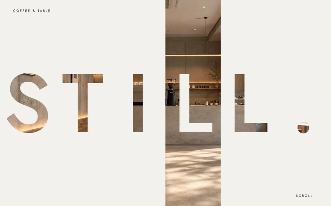 STILL. COFFEE & TABLE のトップ画面